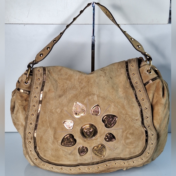 GUCCI IRINA BABOUSKA SUEDE HOBO BAG - Picture 1 of 14
